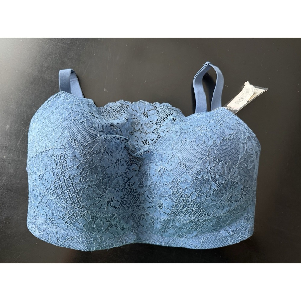 Modern Movement Bra 34DDD blue With Lace NWT